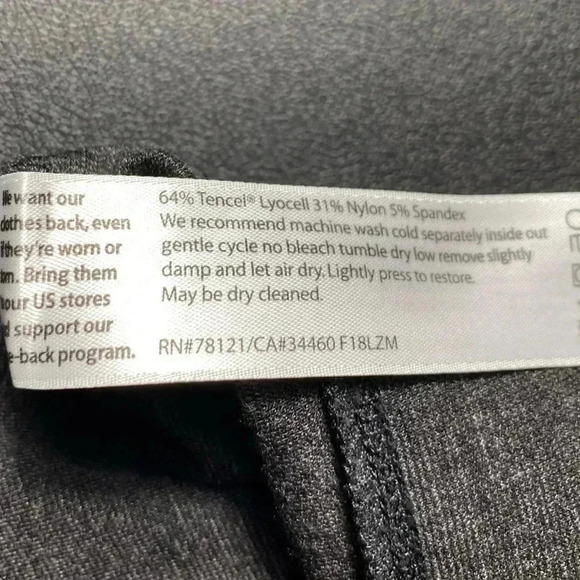 Eileen Fisher Washable Flex Ponte Pant Slim Fit, Ankle Length size small - Picture 13 of 13